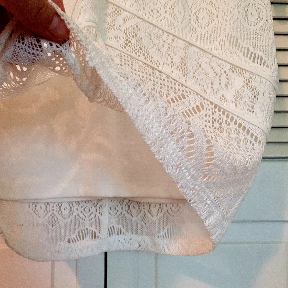 Forever 21 White Lace Midi Dress - Picture 8 of 11